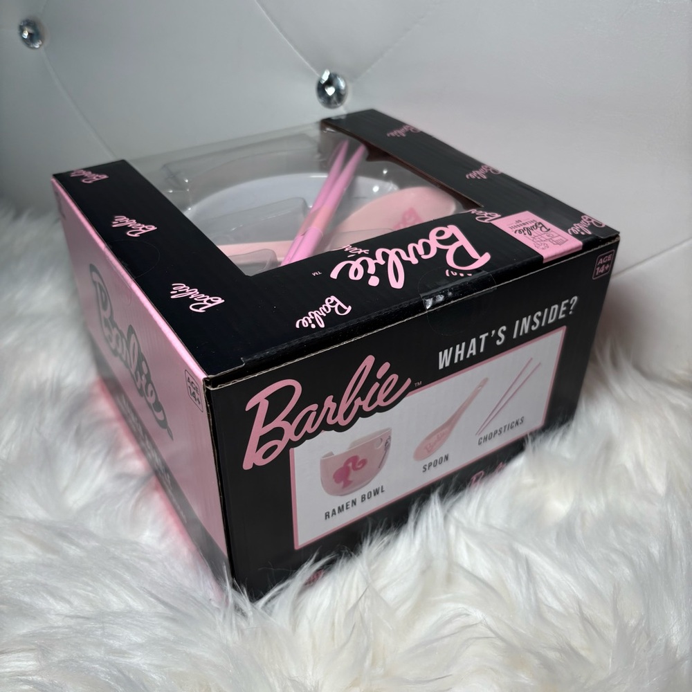 Barbie ramen bowl set